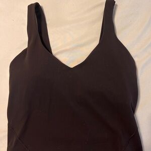 Lululemon Athletica Brown Tank Top Smooth Form-Fitting Design